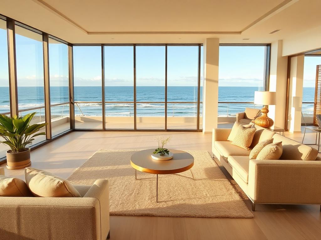 Bright luxury living room